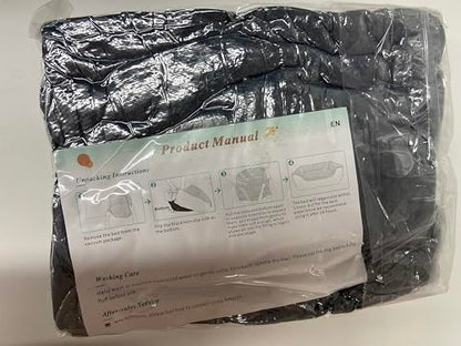 Pawluo Medium Dog Bed – Washable Anti-Anxiety Plush Mattress with Non-Slip Bottom