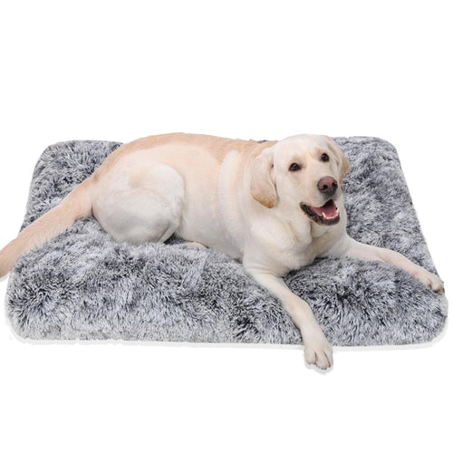 Pawluo Medium Dog Bed – Washable Calming Plush Mattress with Anti-Slip Bottom