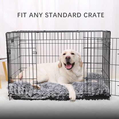 Pawluo Medium Dog Bed – Washable Calming Plush Mattress with Anti-Slip Bottom