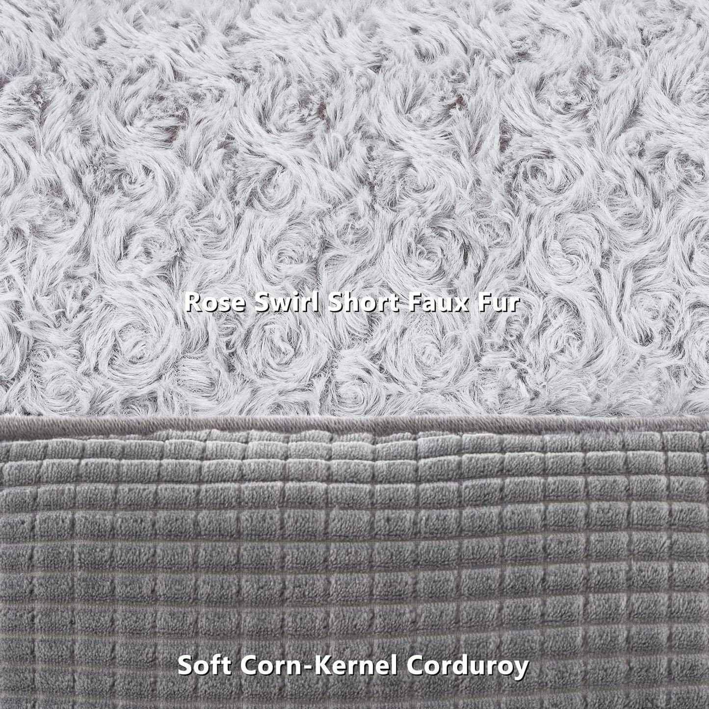 Pawluo Orthopedic Dog Bed – Washable Calming Bed with Raised Edges & Non-Slip Bottom