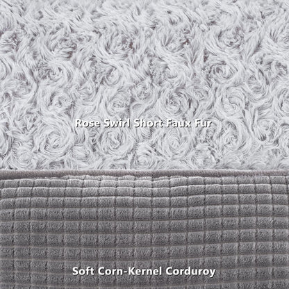 Pawluo Orthopedic Dog Bed – Washable Calming Bed with Raised Edges & Non-Slip Bottom